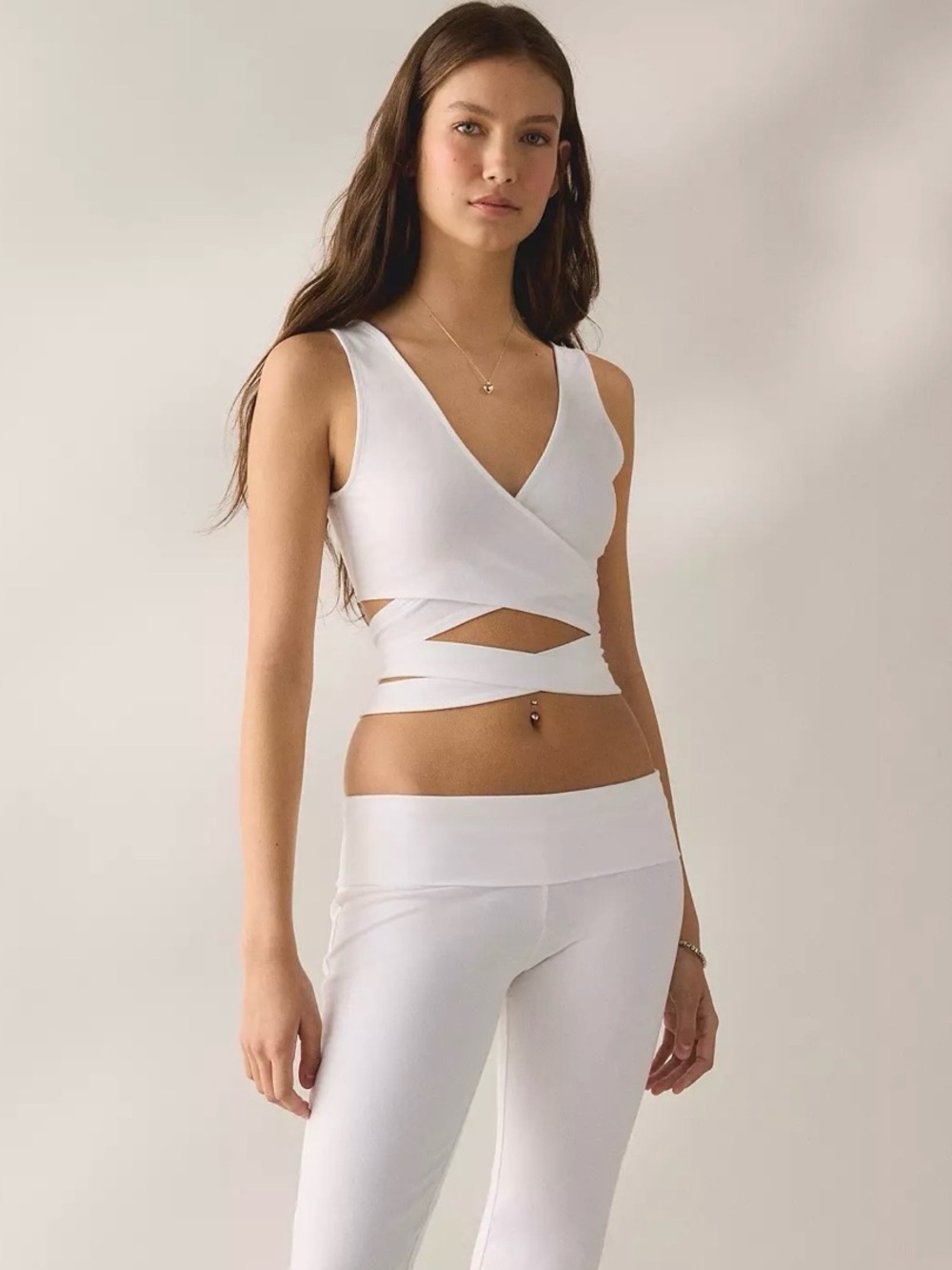 Out From Under Bec Ballet Wrap Tank Top